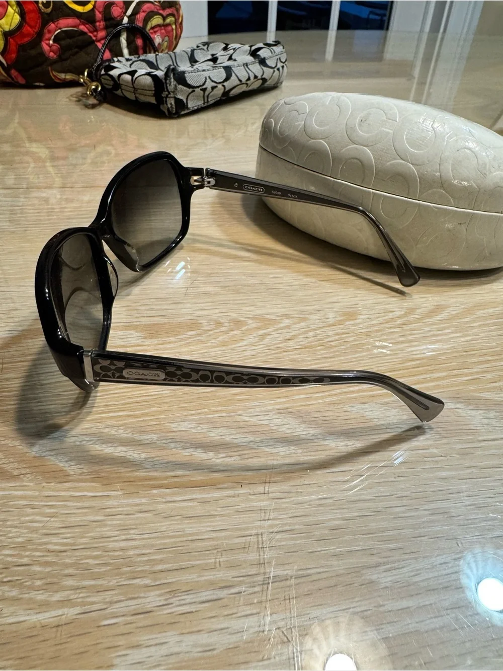Coach hard sunglasses